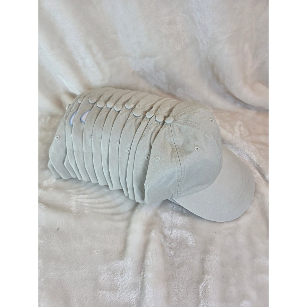 Lot of 12‎ Adams Cool Crown Ivory Cotton Baseball Cap